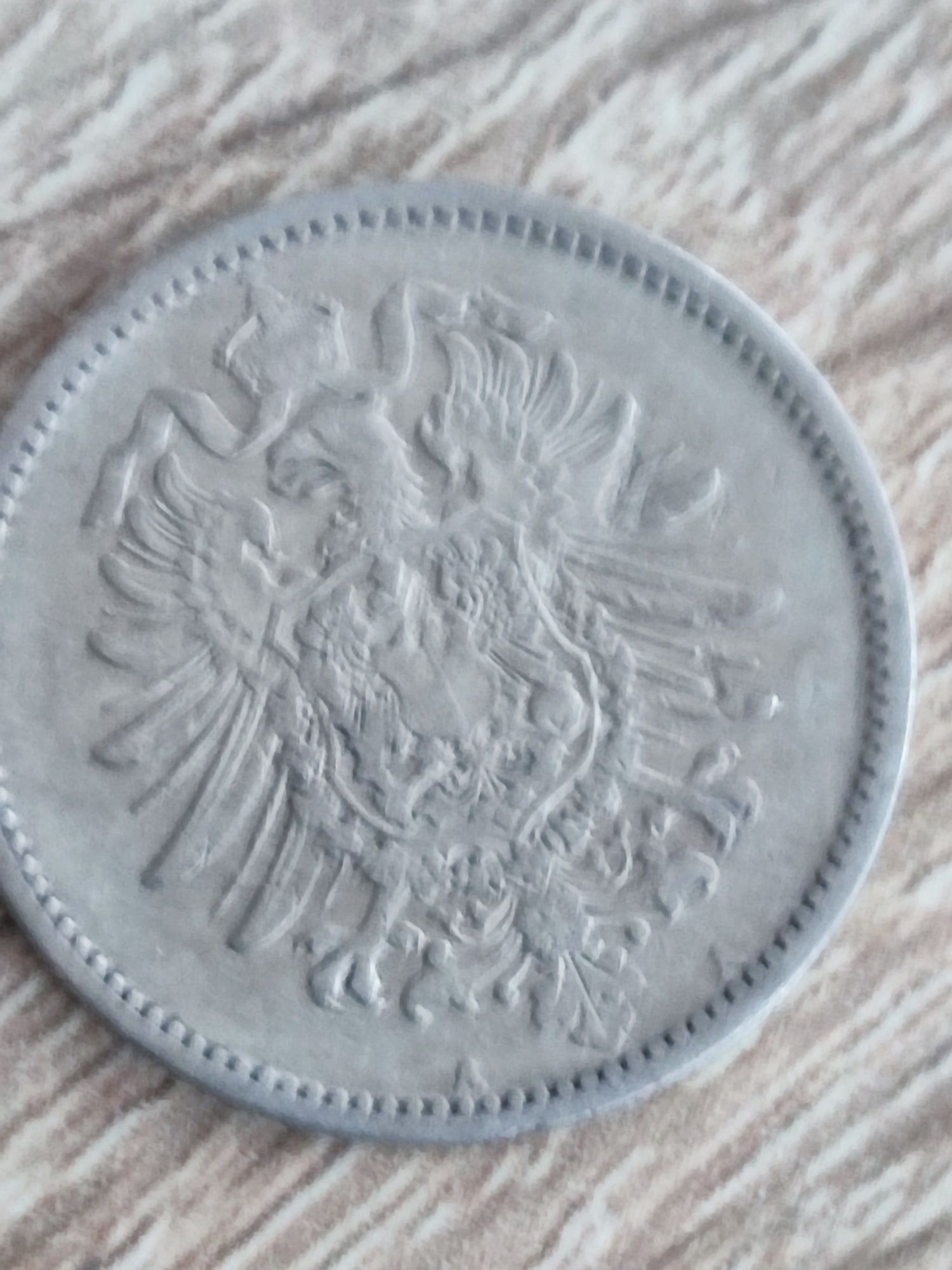 Moneta 1 marka z 1885 r - srebro