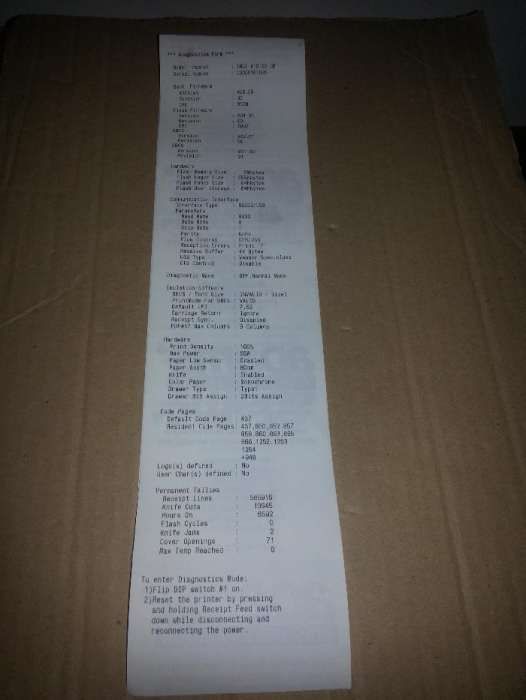 Impressora de Talões / Recibos POS Termica Toshiba TRST-A10-SC1-QMR