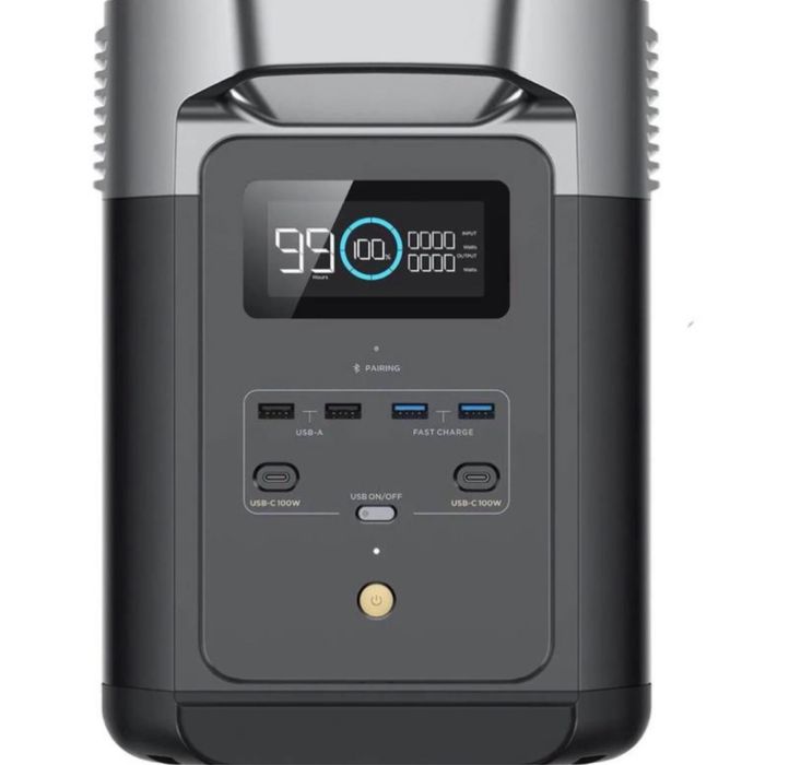 Зарядна станція EcoFlow Delta 2, 1800 Вт, 1024 Вт/год