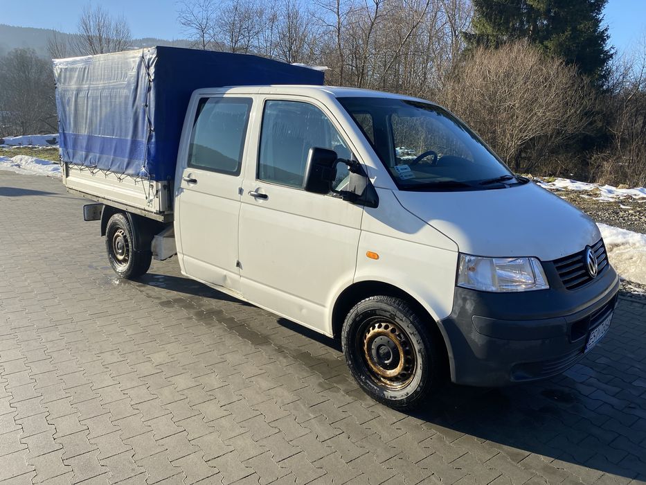 VW T5 DOKA 2.5 TDI – 6 miejsc, 318 tys. km, stan bardzo dobry!