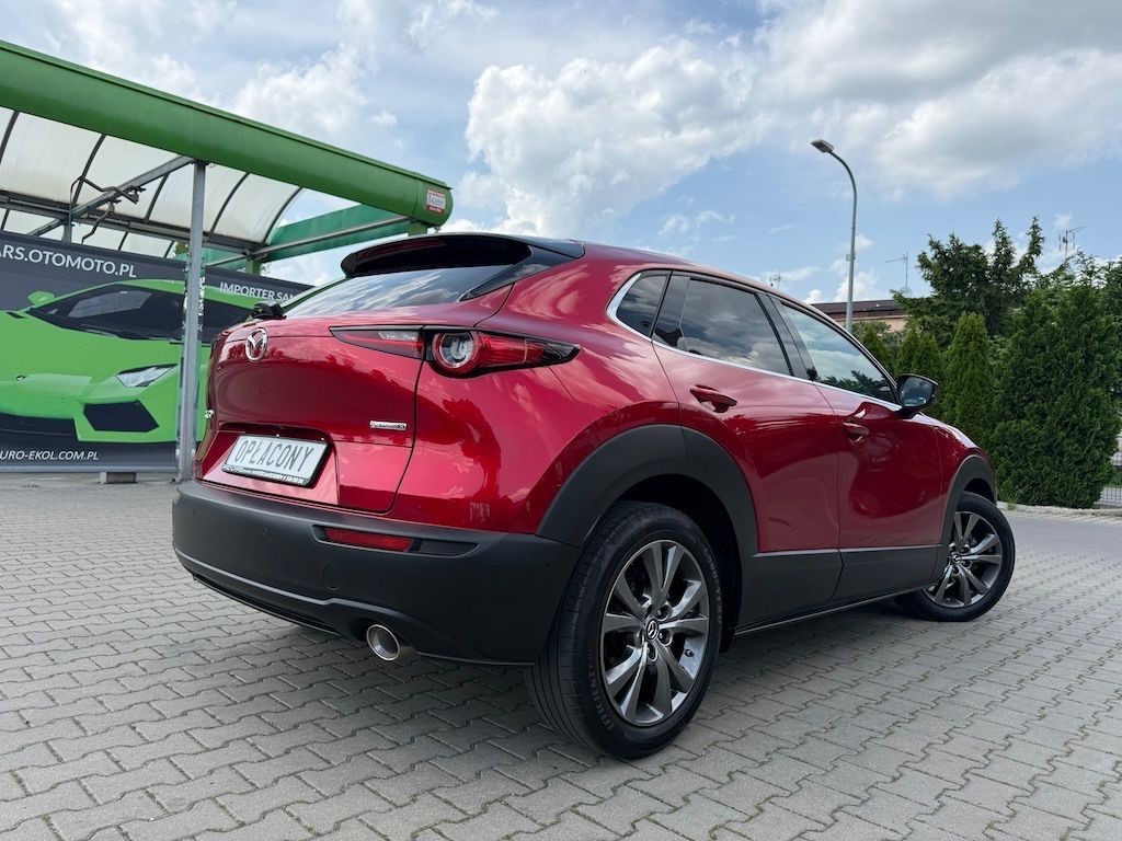 Mazda CX-30 JAK NOWA LUXURY 2.0B 180KM HUD kamery 360 skóry BOSE pamięć chrom aso