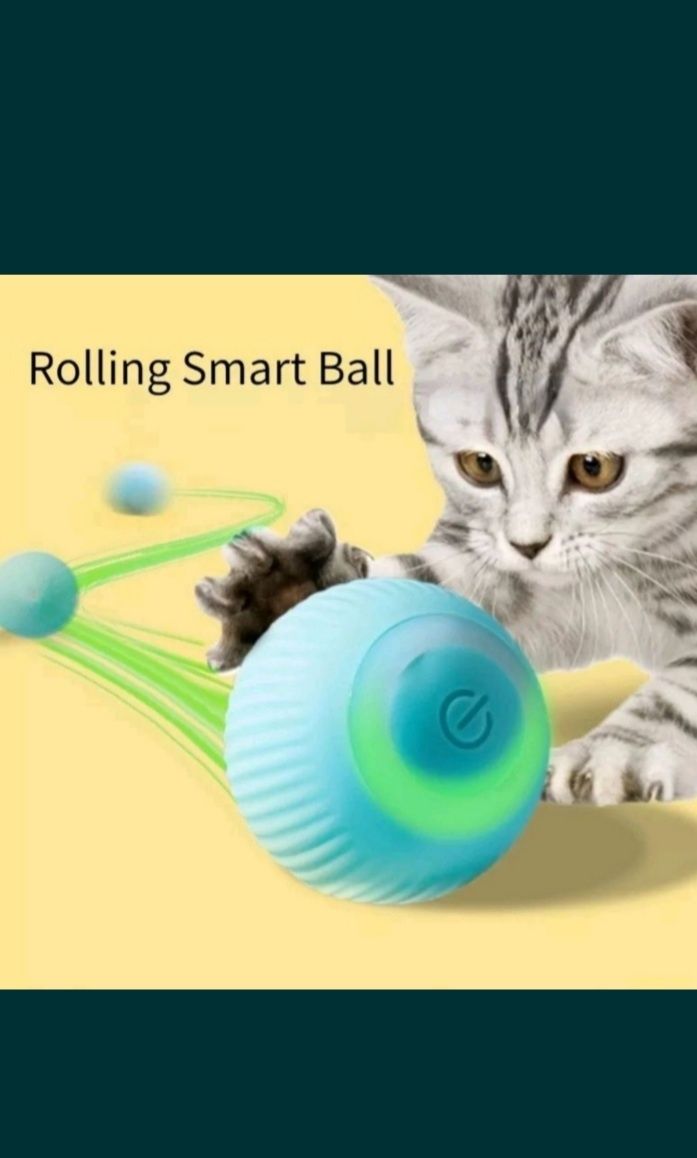 Smart м'яч-кулька іграшка для кішки з хаотичним рухом