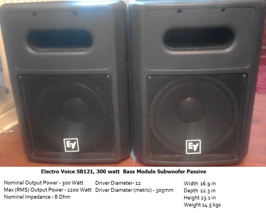 Subwoofers EV SB-121 (ACEITO TROCAS)