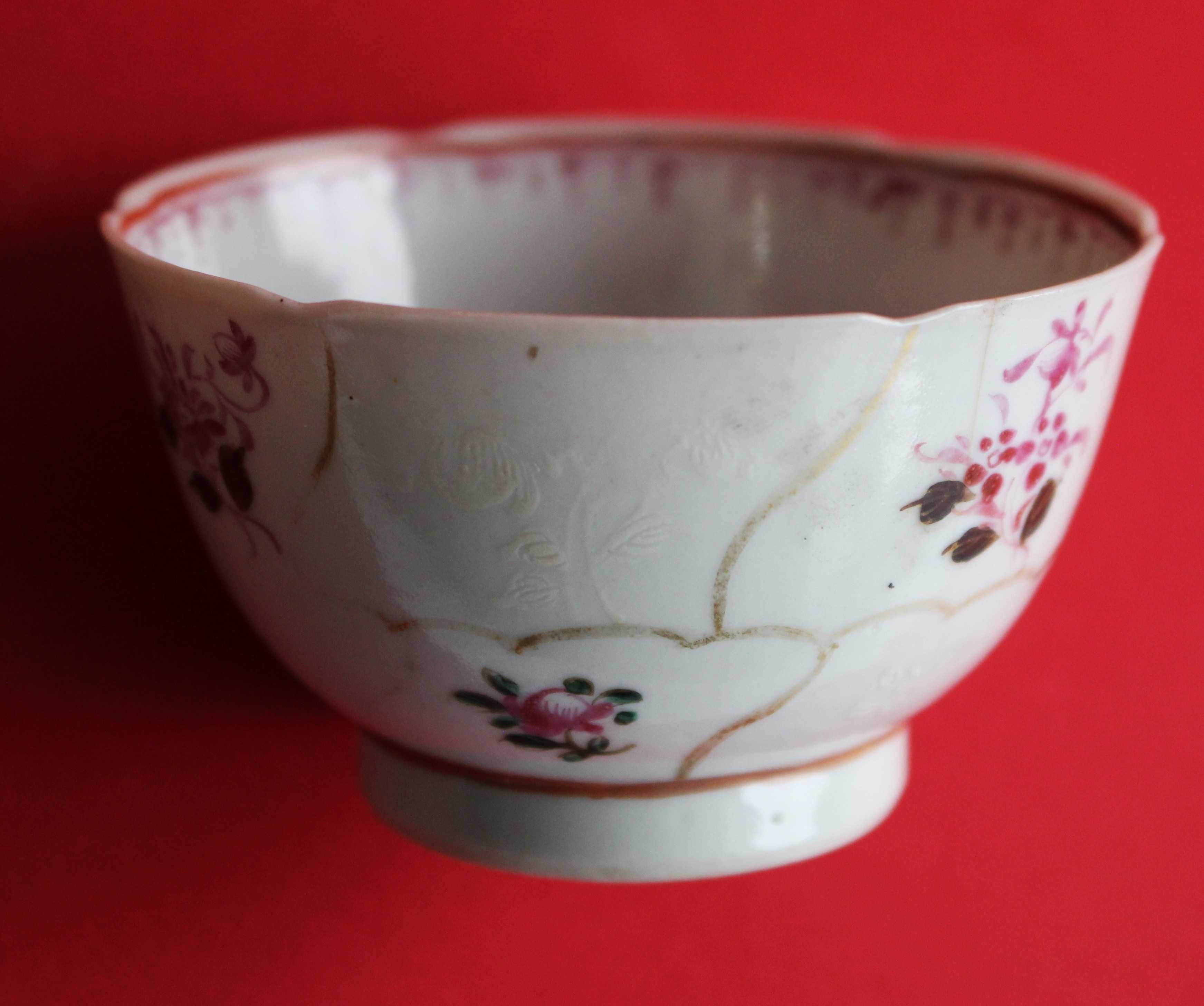 Tacinha porcelana da China COMPANHIA DAS ÌNDIAS Família Rosa