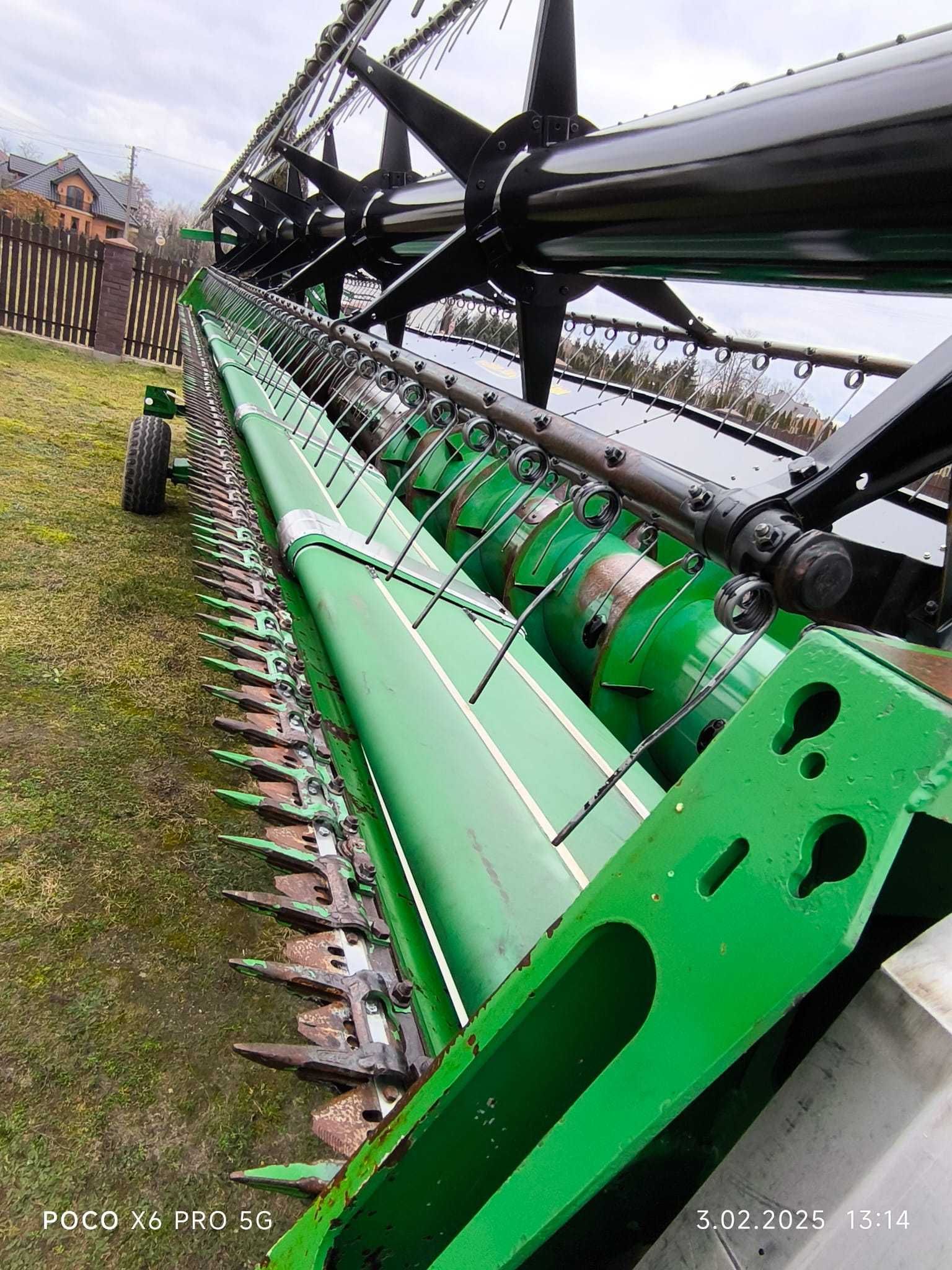 Heder John Deere 630x Premium Flow cena brutto stan bdb 9,15m, + wózek