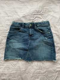 Jeansowa granatowa niebieska spódnica 146cm 9/10/11 lat H&M dziecko