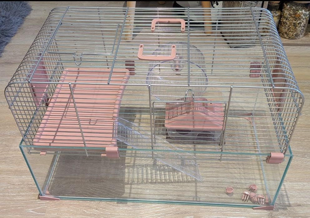 ZOLUX Klatka dla małych gryzoni Panas Colour 50 kol. różowy