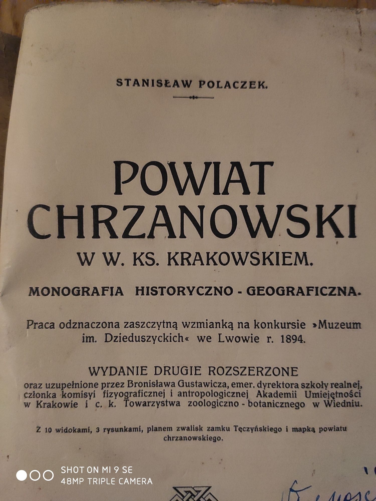 Sprzedam książkę Powiat Chrzanowski W W. KS. Krakowskiem