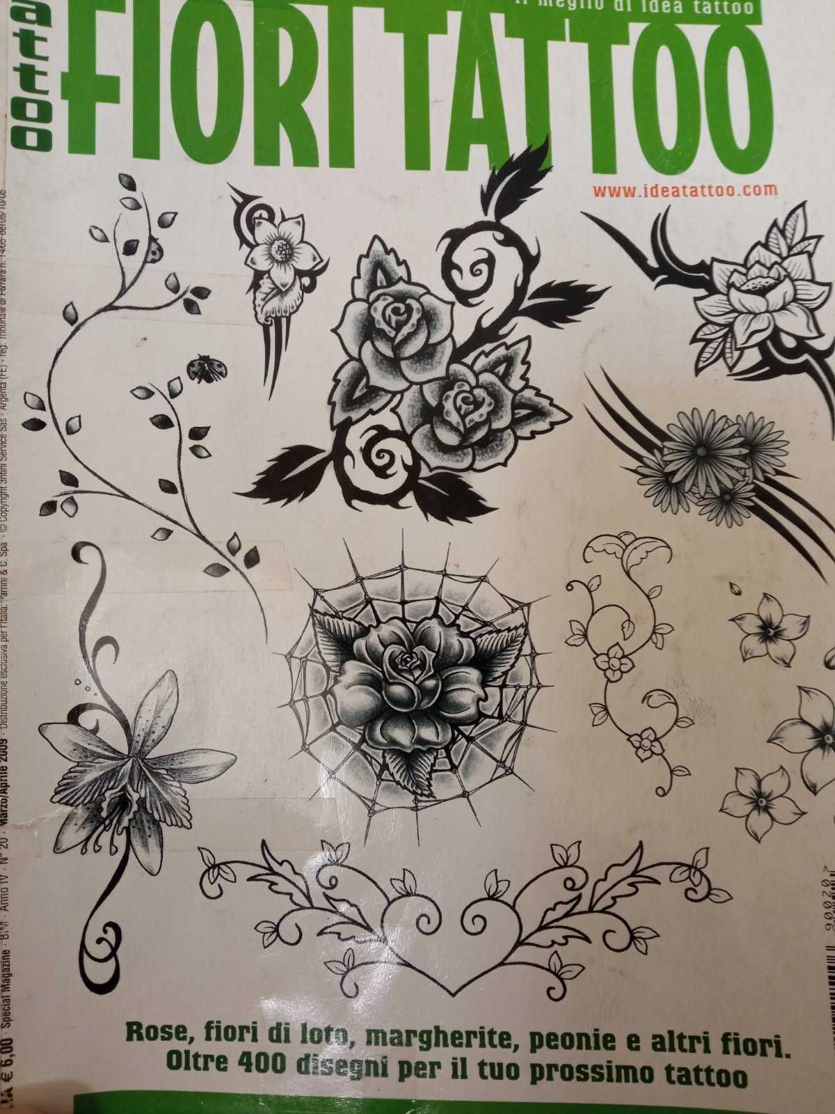 Katalog tatuaży Katalog wzorów Kwiatowe ok.400 wzorów