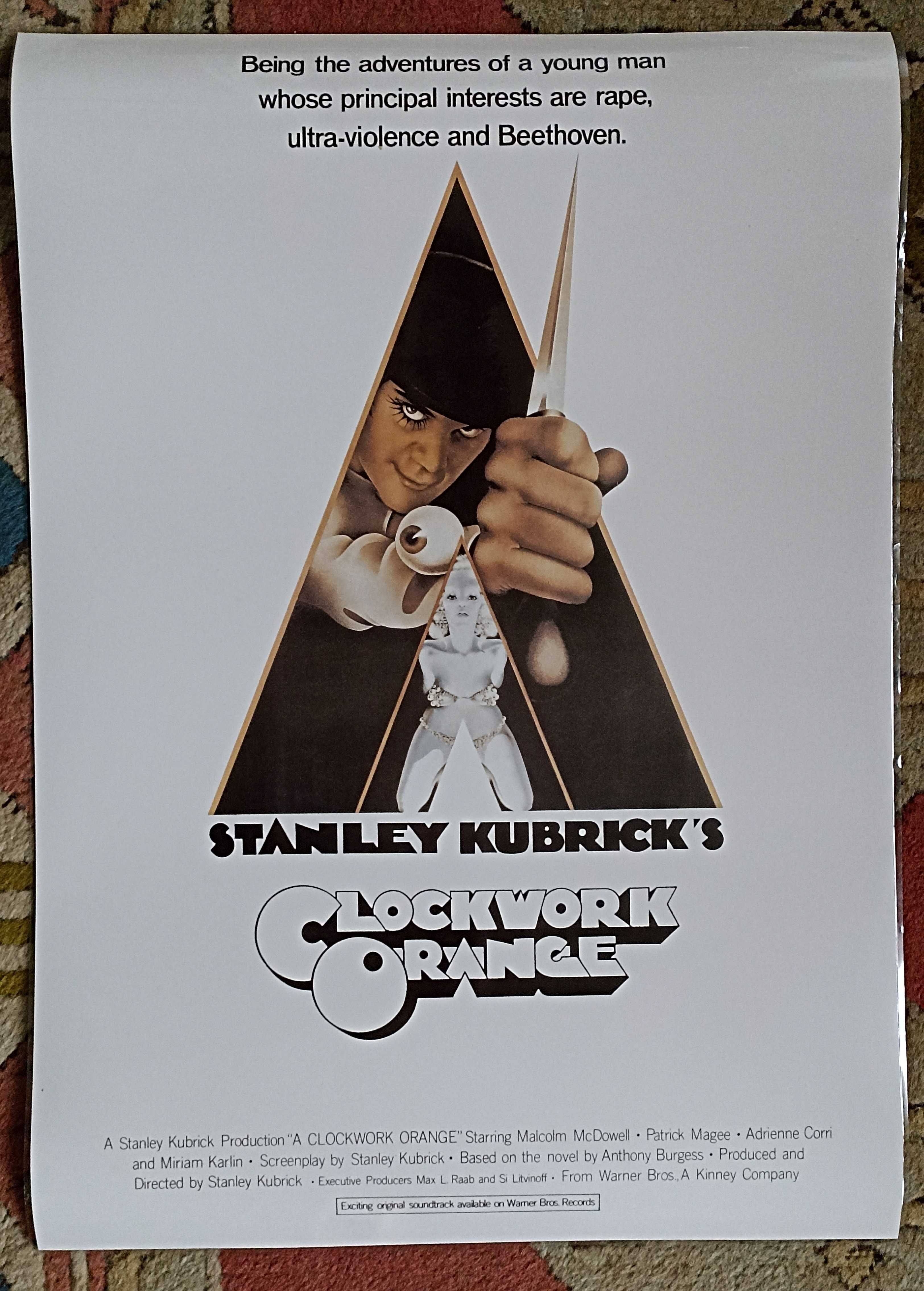 poster A2 - Clockwork Orange / Laranja Mecânica (Kubrick) - 62 x 44 cm