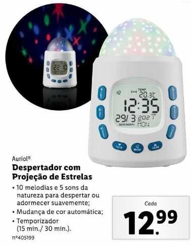 Despertador Relógio De Projeção Multifuncional
