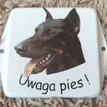 Tabliczka EMALIOWANA"Uwaga pies"