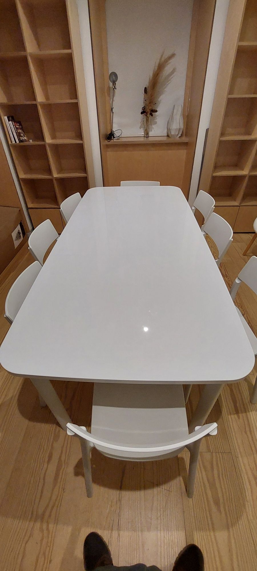 Conjunto mesa extensível e cadeiras Ikea