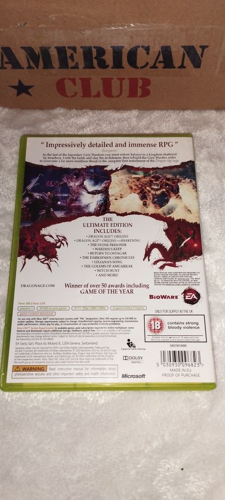 Promocja Dragon age origins + awakening ENG Xbox 360 x360