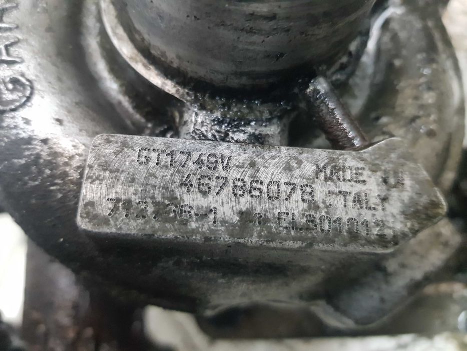 Fiat Alfa Romeo 1.9 JTD Turbina Turbo Turbosprężarka Kolektor