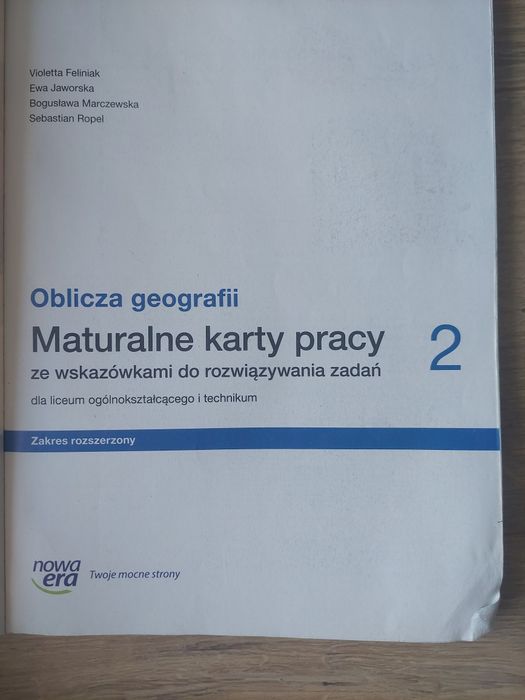Maturalne karty pracy 2 geografia