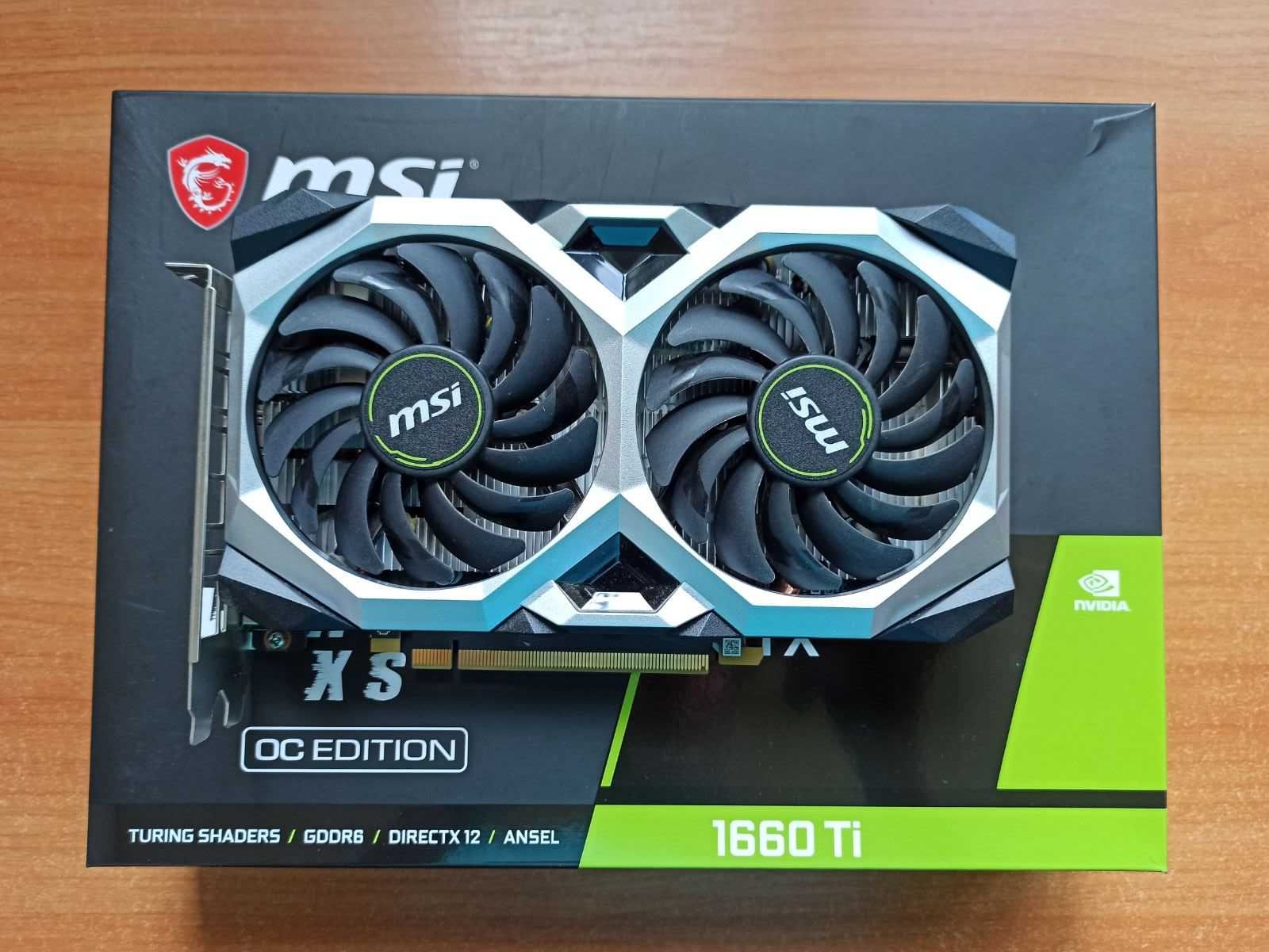 Відеокарта MSI GTX 1660 Ti Ventus XS OC 6GB (відмінний стан)