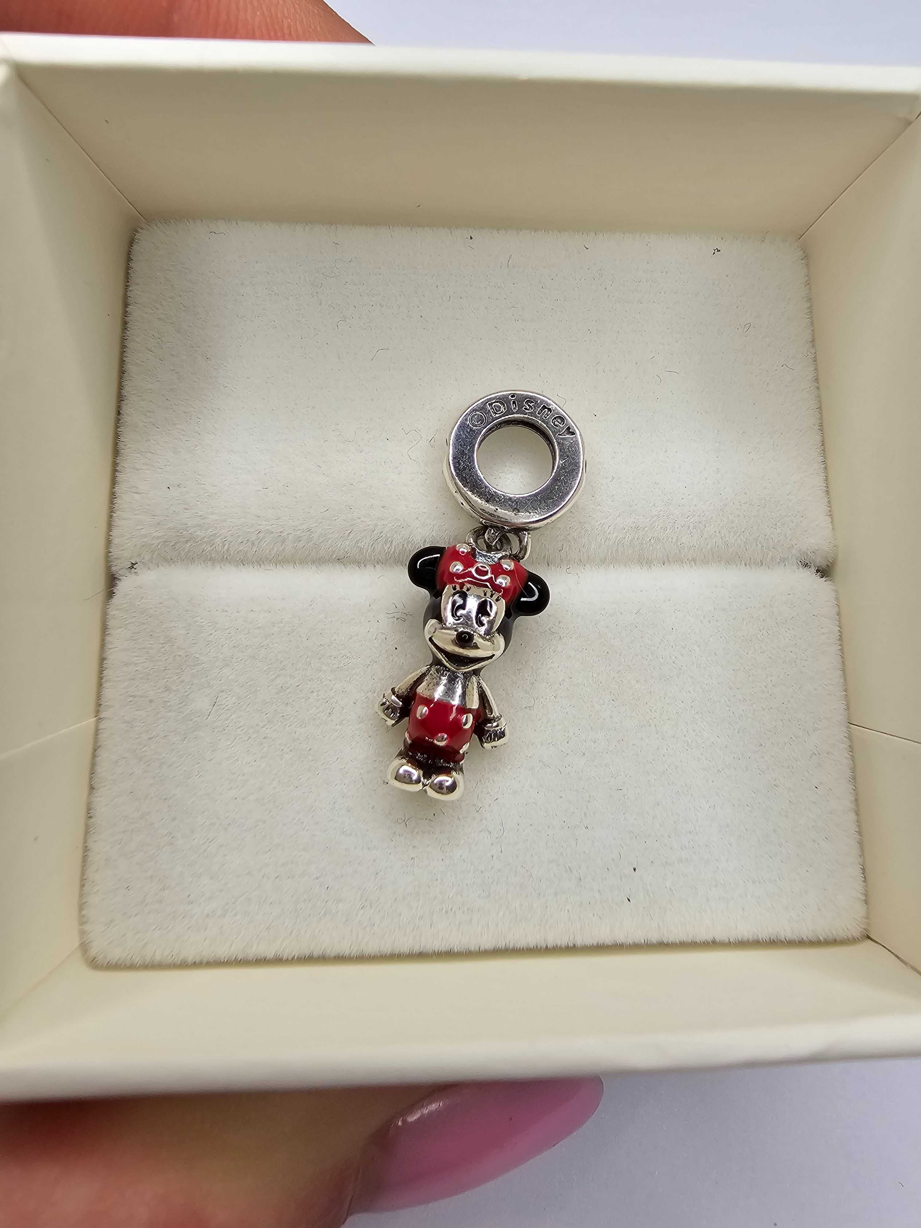 Srebrny charms do bransoletki Pandora Srebro 925 myszka minnie Disney