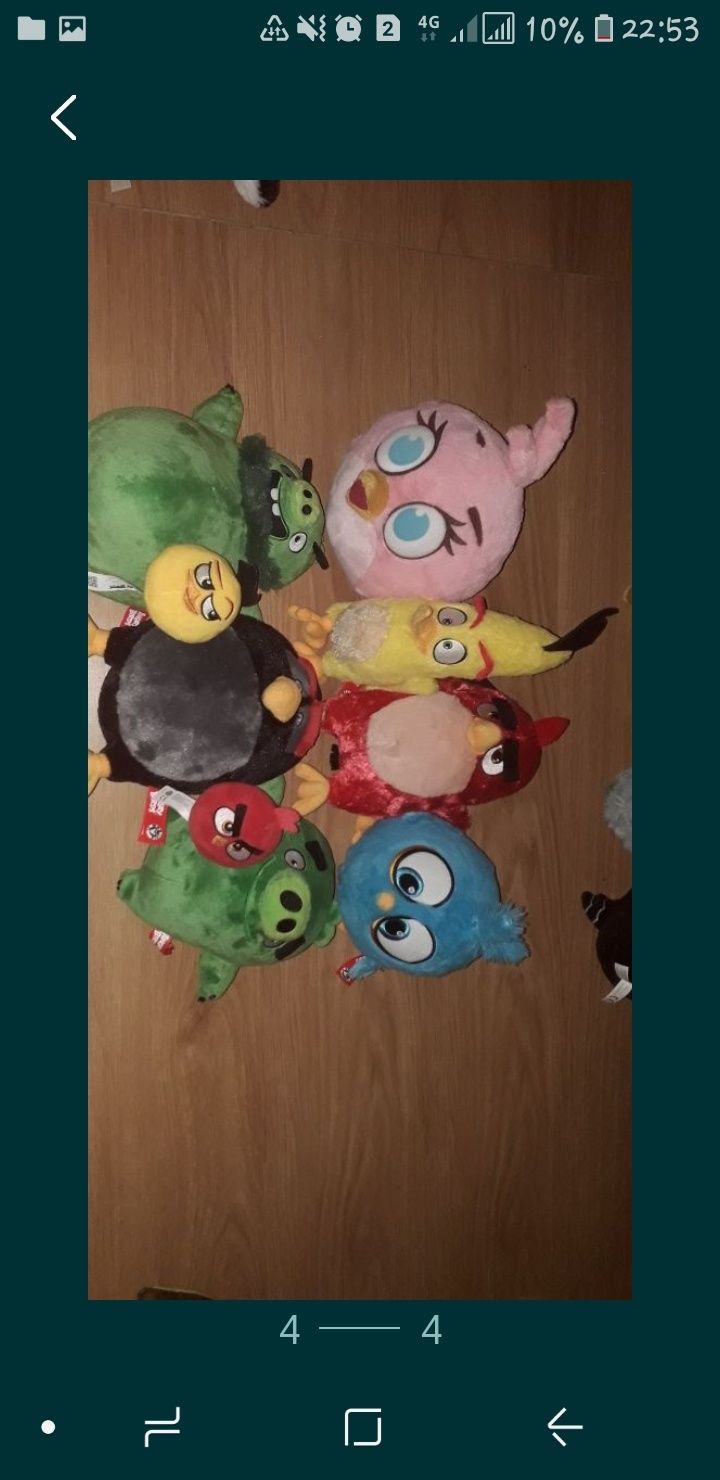 Peluches Bando do Mar do Bosque e Angry Birds