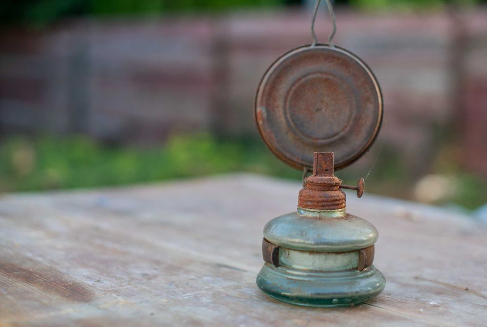 Lampa naftowa PRL Vintage oldschool