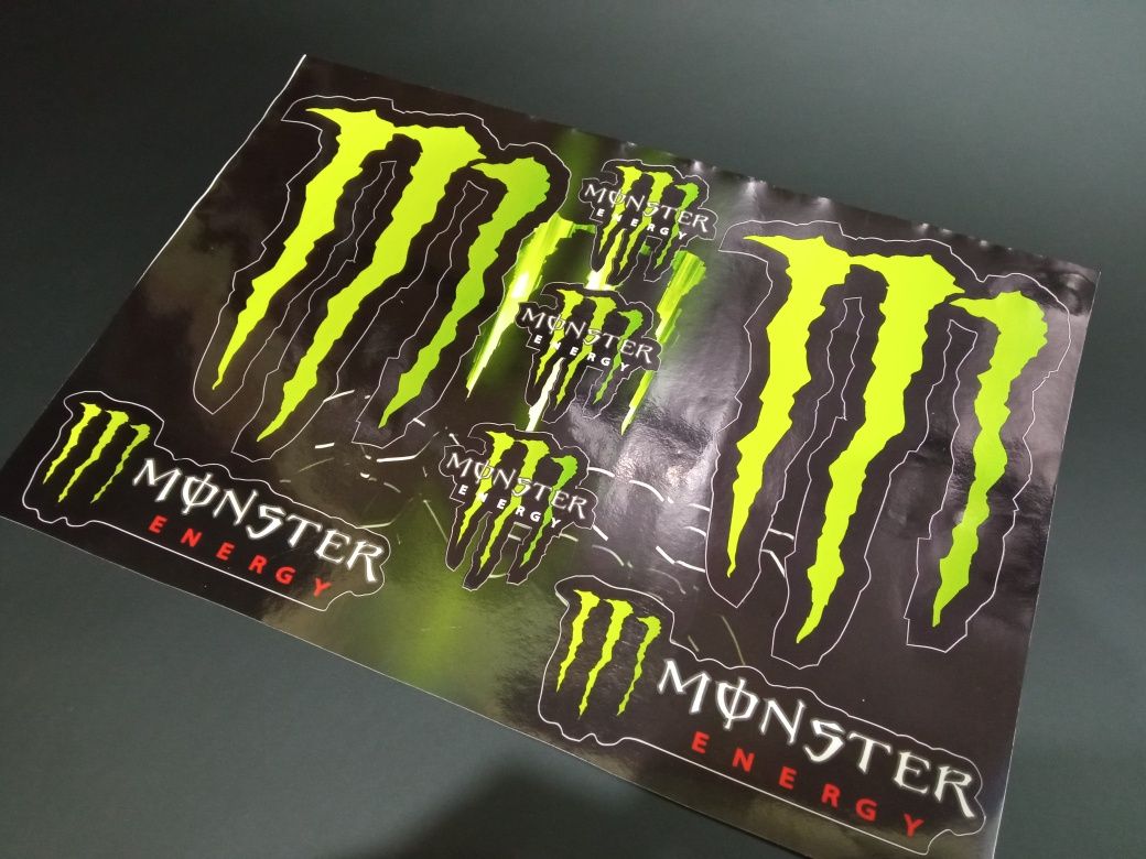 Наклейки на мотоцикл мопед автомобиль монстер Энерджи monster energy