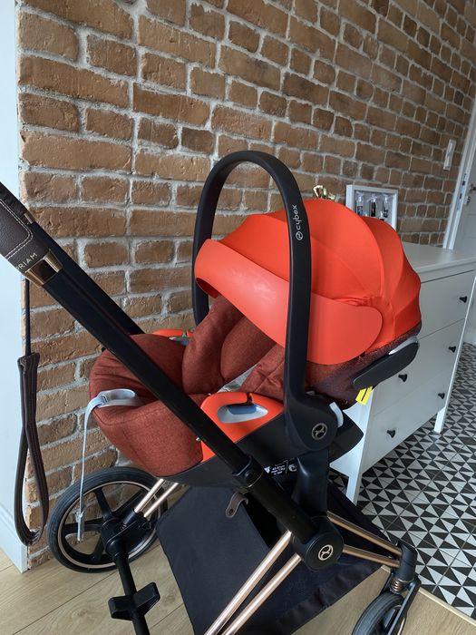 Cybex Cloud Z i-size platinum plus autumn gold red czerwony