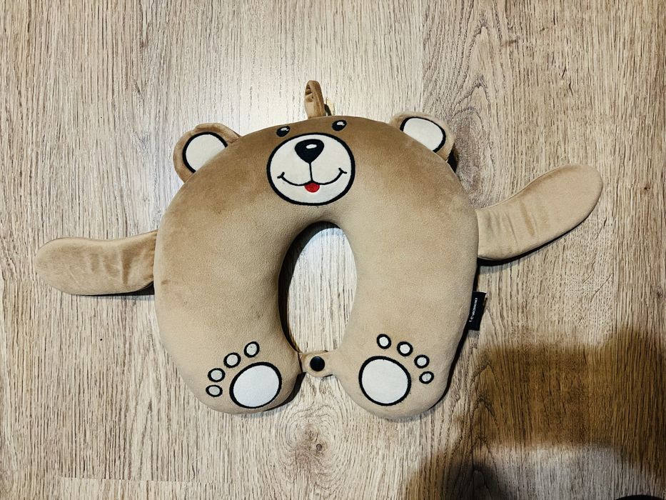 Дорожня подушка мішка ведмедик