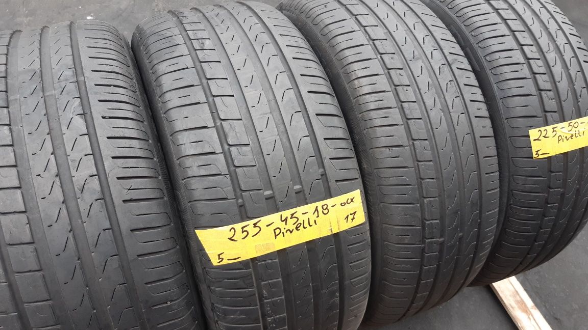 Opony Letnie 225÷50÷18÷ i 255÷45÷18÷.PIRELLI.Cena 480 zł za Kpl-4 szt.