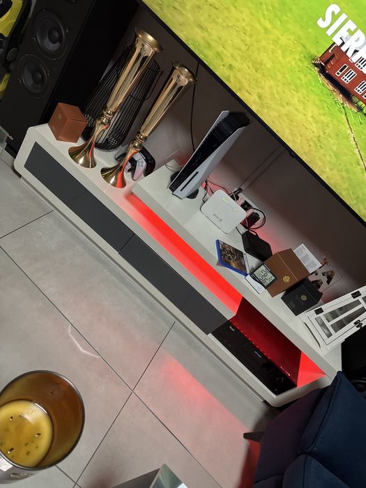 Szafka RTV biala 170cm