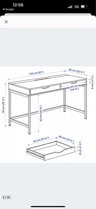 Biurko Alex Ikea