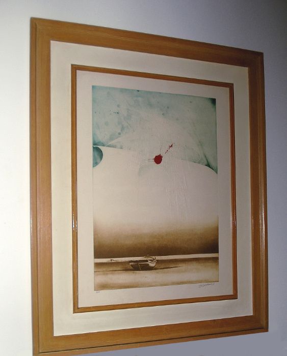 DAVID DE ALMEIDA SERIGRAFIA "Descobrimentos"sangue Português JERONIMOS