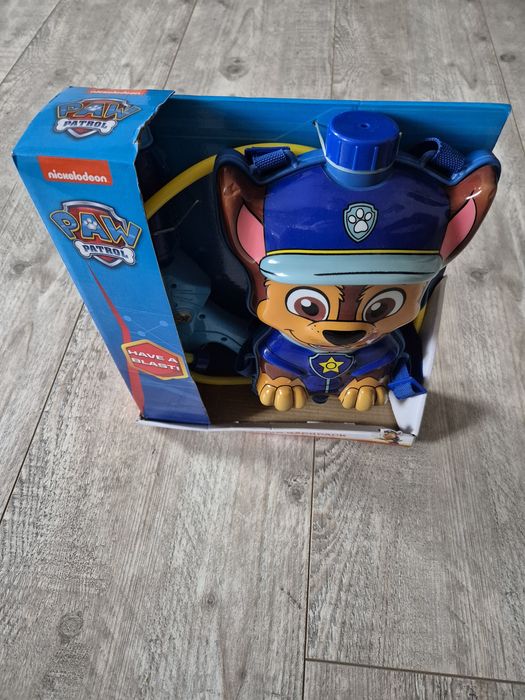 Plecak na wodę Chase  Pistolet z psikawką i pompka Miotacz psi Patrol