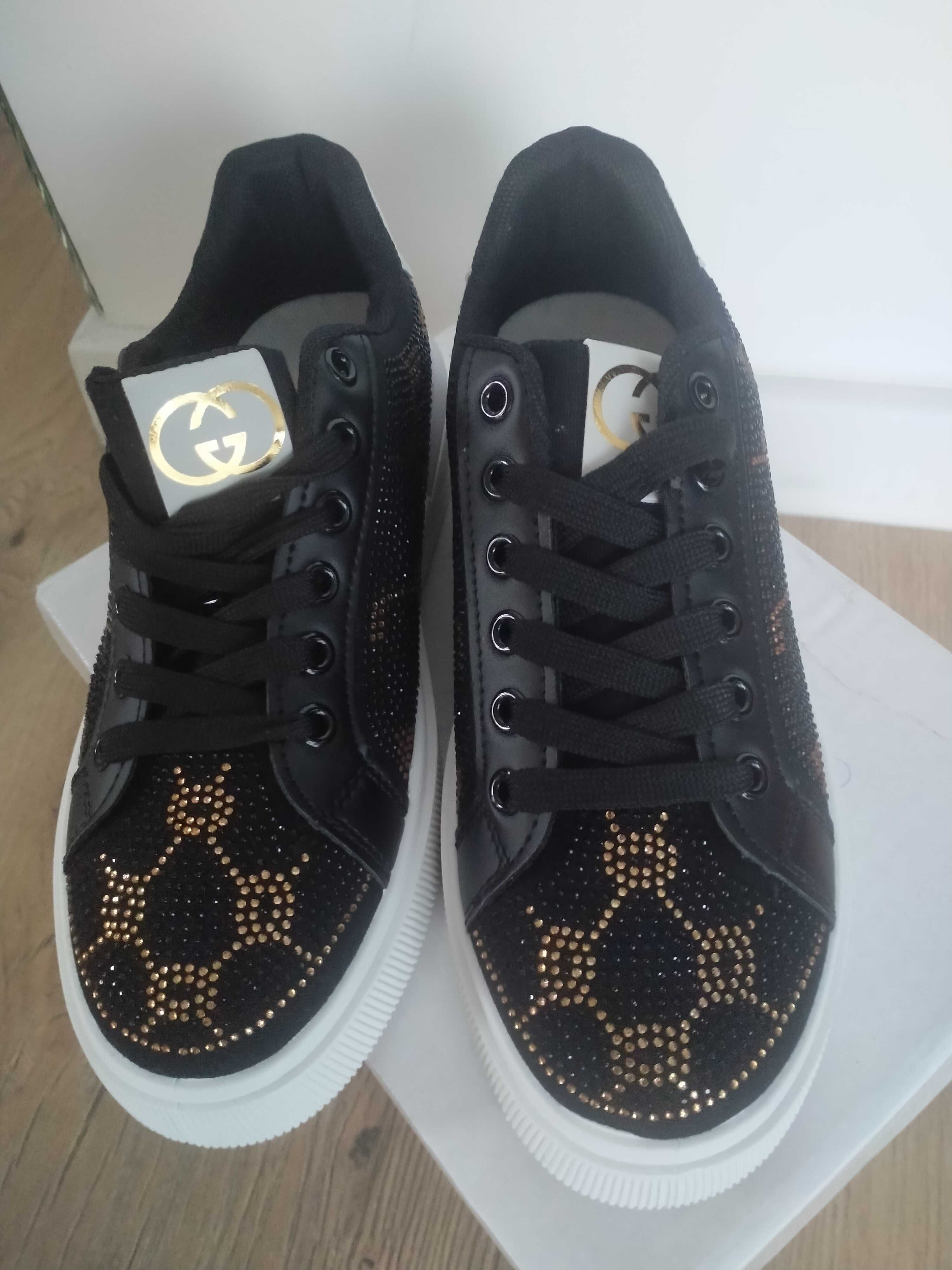 Buty Gucci z cekinami