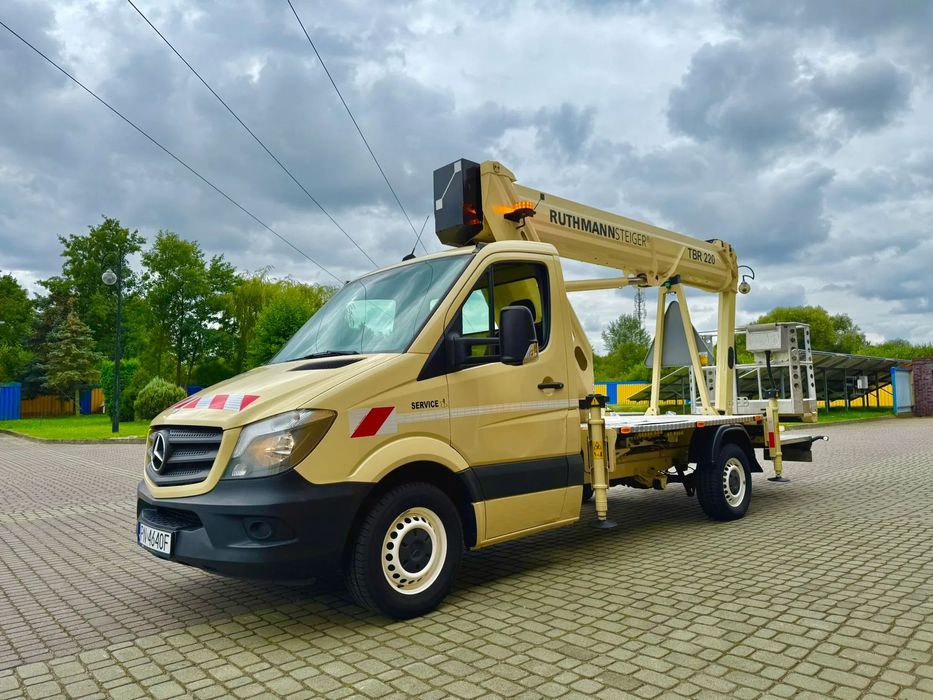 Ruthmann TBR 220 (22m w bok 16,4m)Mercedes Sprinter  Podnośnik koszowy, zwyżka (wumag, palfinger, multitel,gsr,cte,CMC)