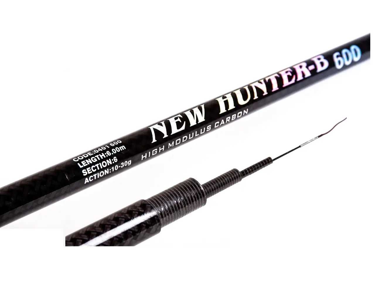 Удочка маховая без колец NEW HUNTER карбон 5 м/6 м