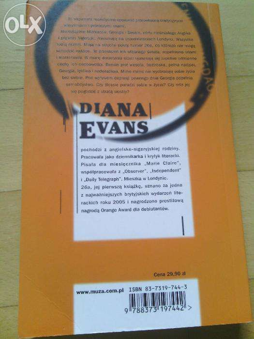 "26a" Diana Evans książka Nowa!!!