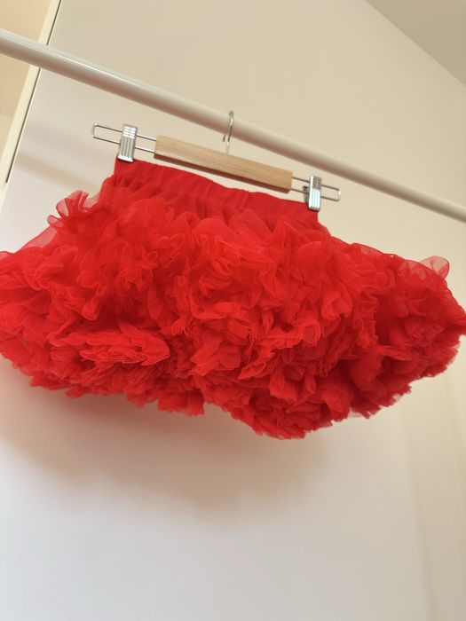 Nowa czerwona spódniczka tiulowa 134/140 święta sesja dziewczynka tutu