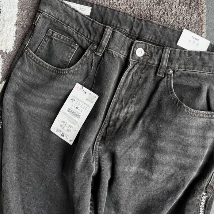 Zip Zara Flared Jeans clash