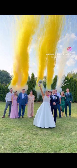 Kolorowe dymy, Miny dymne, kolorowe wystrzały, atrakcje na wesele