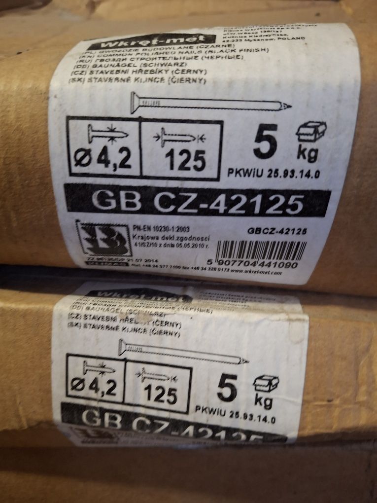 Gwoździe i podkładki