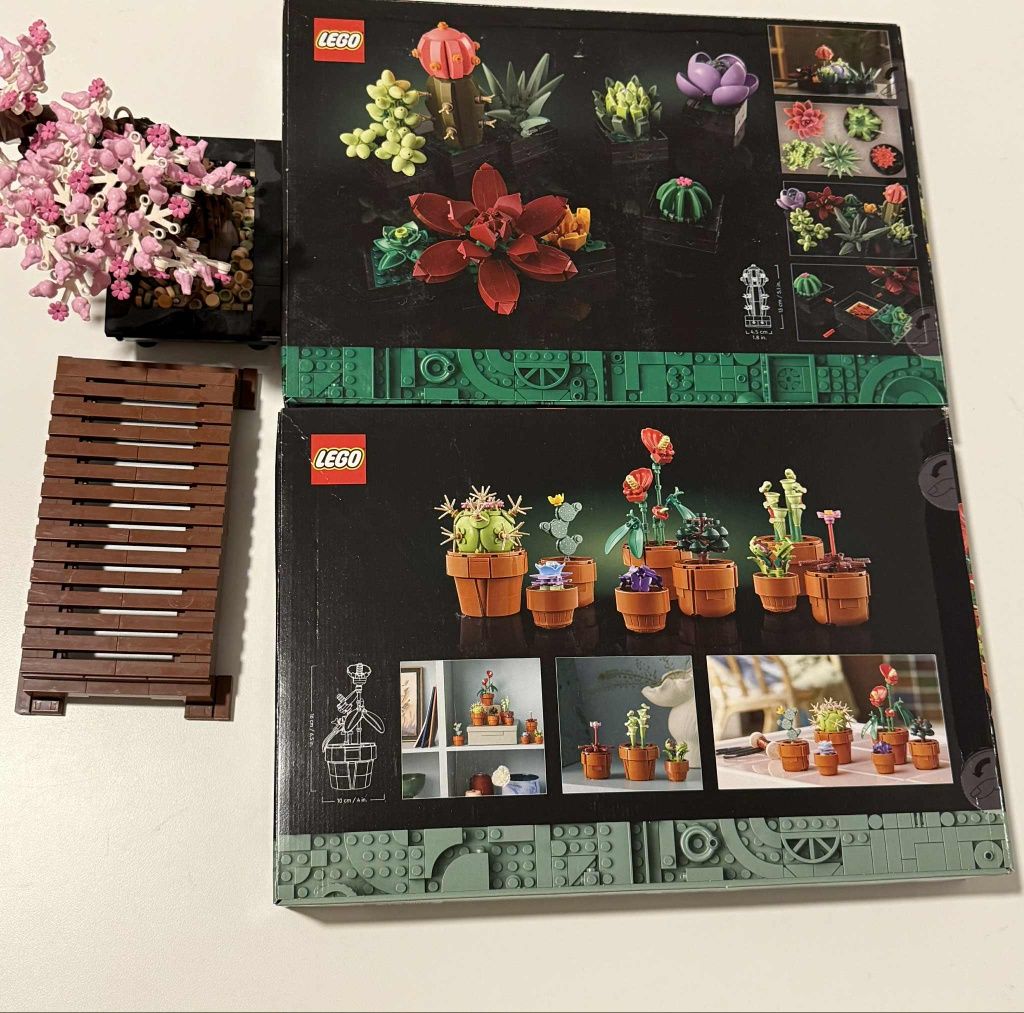 LEGO 10309 Creator Expert - Sukulenty + 10329 ICONS - Małe roślinki