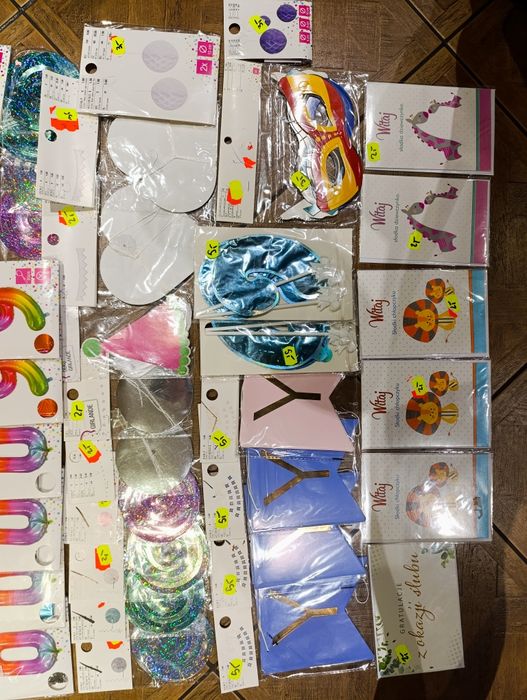 Duży zestaw urodzinowych ozdób