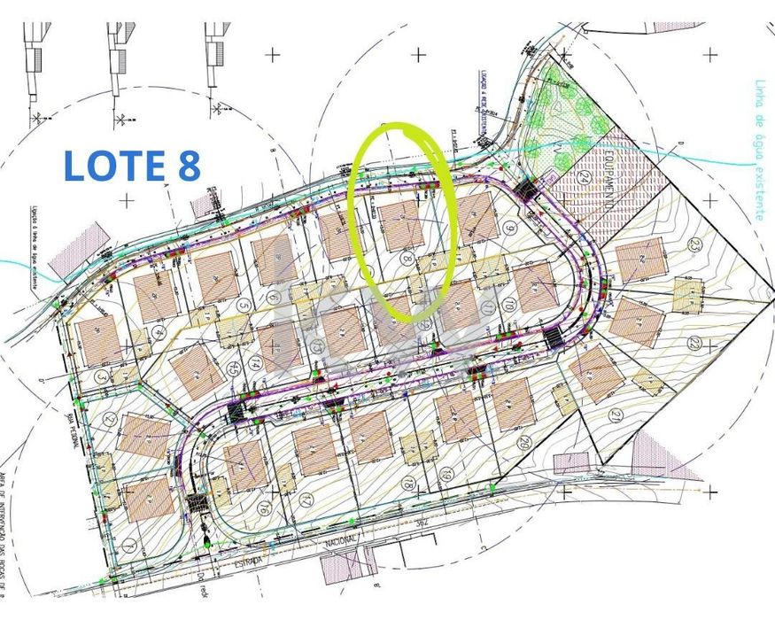 Lotes para moradias isoladas entre 543 m2 e 1374 m2, com valores entre
