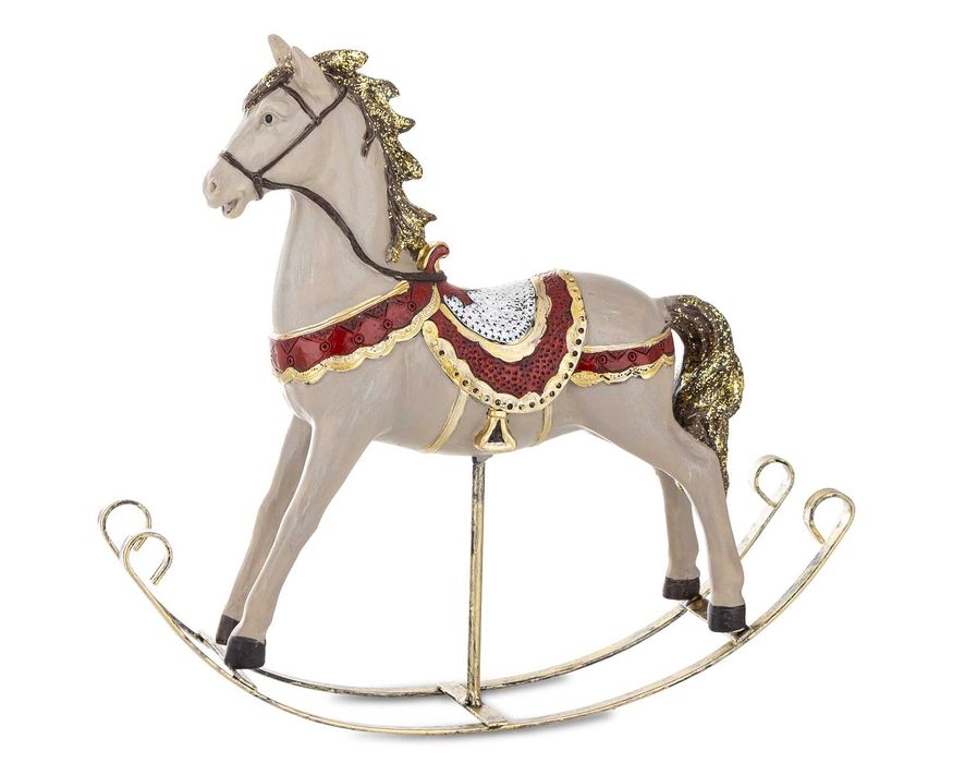 Koń Konik Na Biegunach Figurka Dekoracja Na Boże Narodzenie 171422
