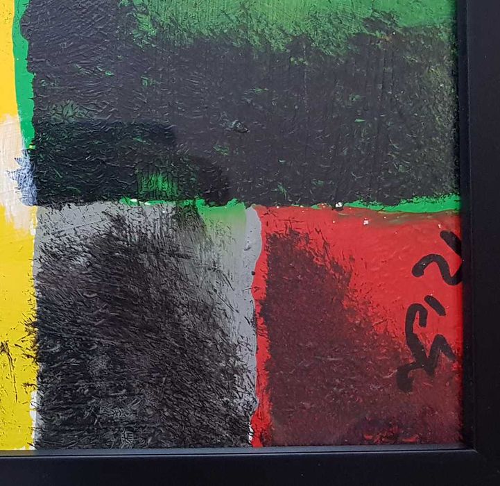 Piotr Młodożeniec - Abstrakcja Geometryczna - Akryl - papier 50x35 cm