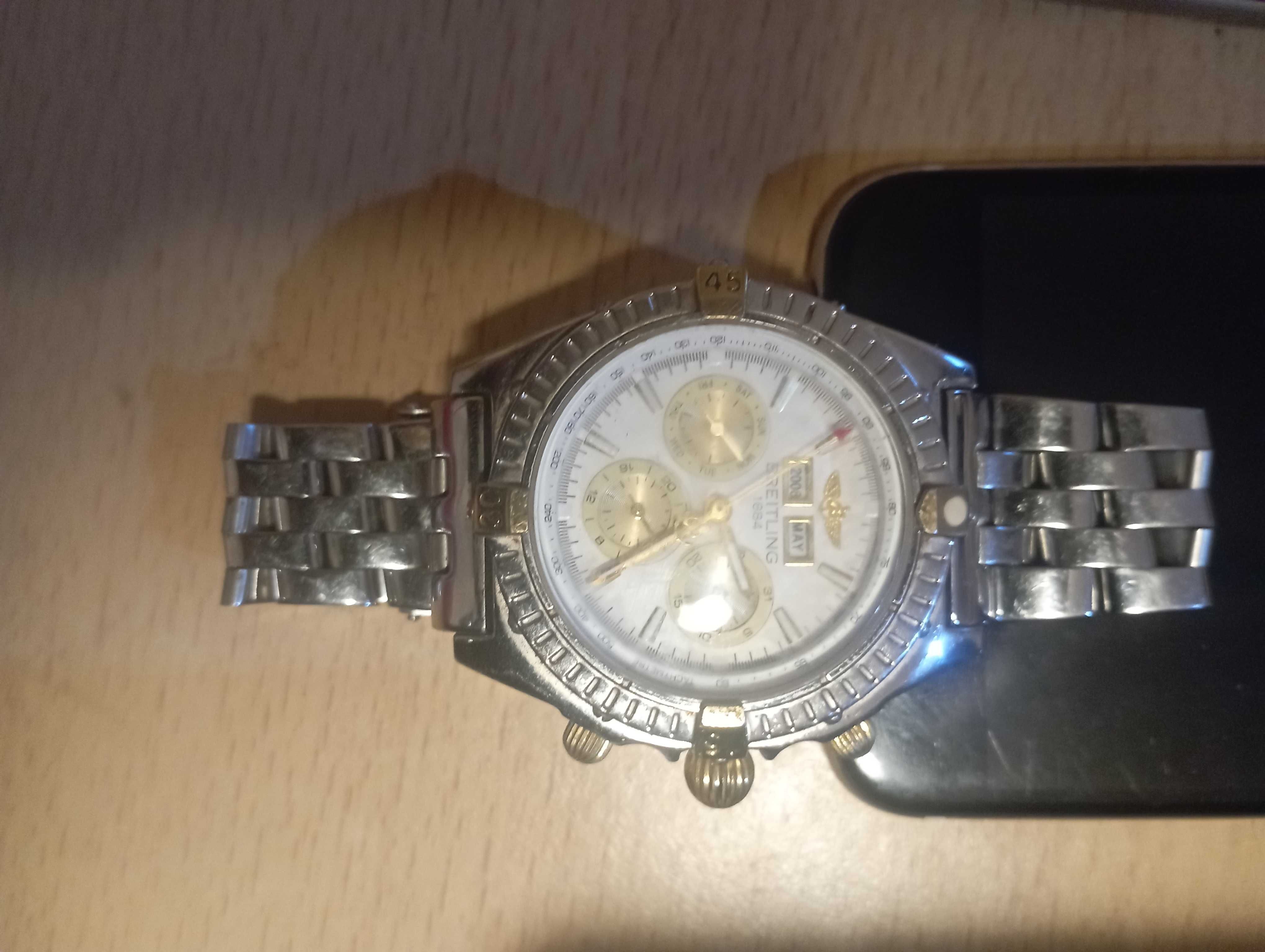 Reló Breitling em cronometre etanche, 30m A13352 chronographe certifle
