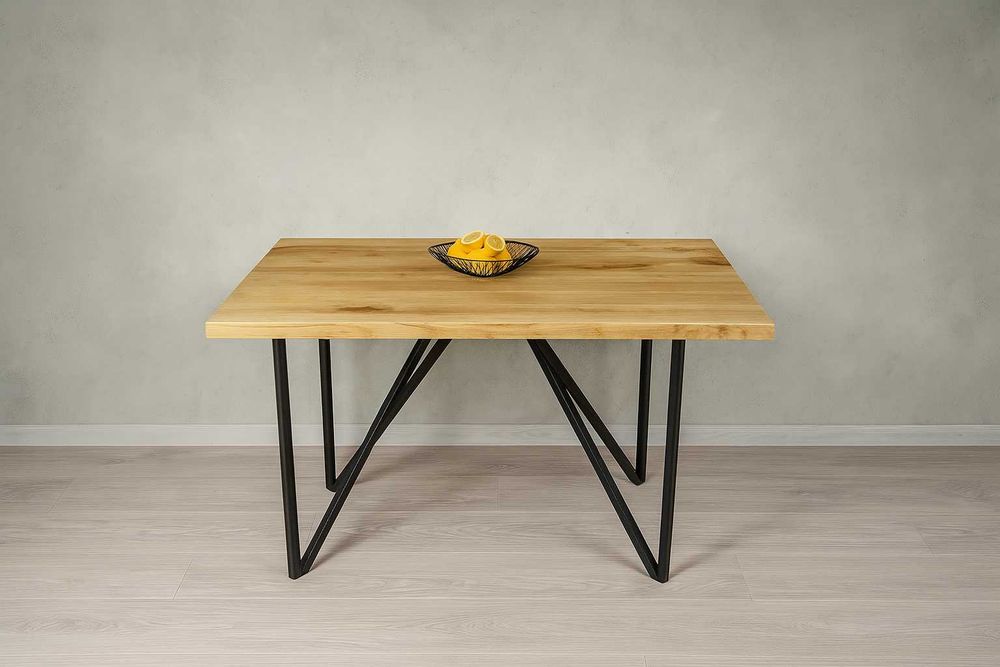 Stół Dębowy LOFT, 100% Lite Drewno DĄB, Rozkładany.