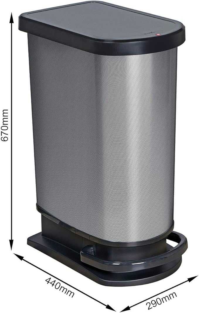 Rotho Paso kosz na śmieci 40l z pedałem 35,3x29,5x67,6 NOWY