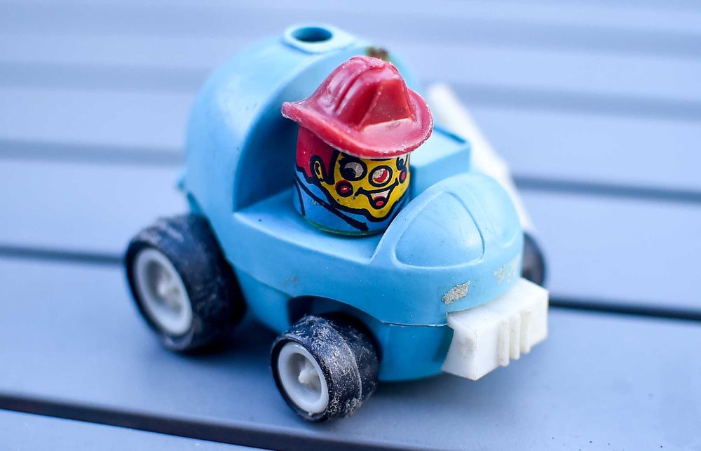 Zabawka PRL # Samochodzik Strażak na nakręcanie