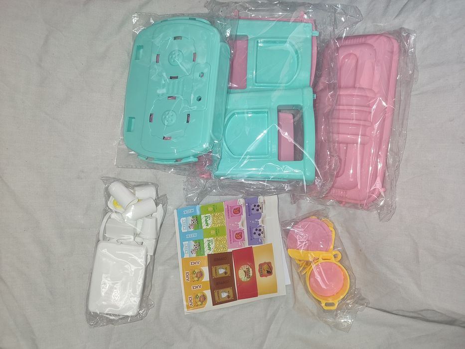 Mini kuchnia kuchnia dla lalki barbie gotowanie